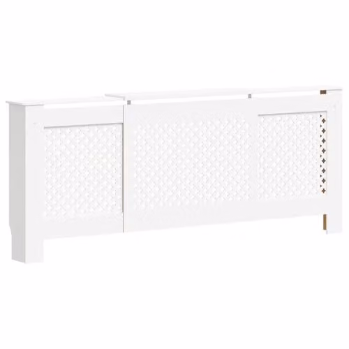 vidaXL Modern MDF Radiator Cover in White, W/D/H: 81.5 x 20.5 x 20.5 cm