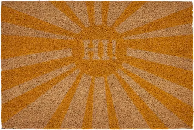 Maison by Premier Filta Hi Doormat in Brown with Coir and Non-Slip Rubber Base