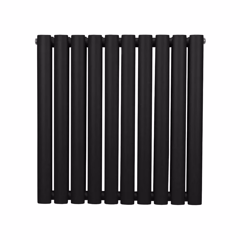 Monstershop Oval Column Radiator in Black Steel, W/D/H: 60 x 60 x 60 cm – 2
