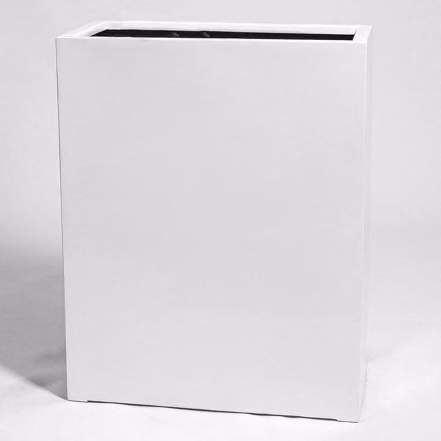 Primrose White Gloss Polystone High Trough Planter 80cm – 1