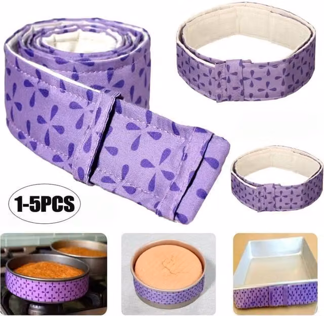 SPETLEK 5-Pack Bake Even Cake Pan Strips in Purple