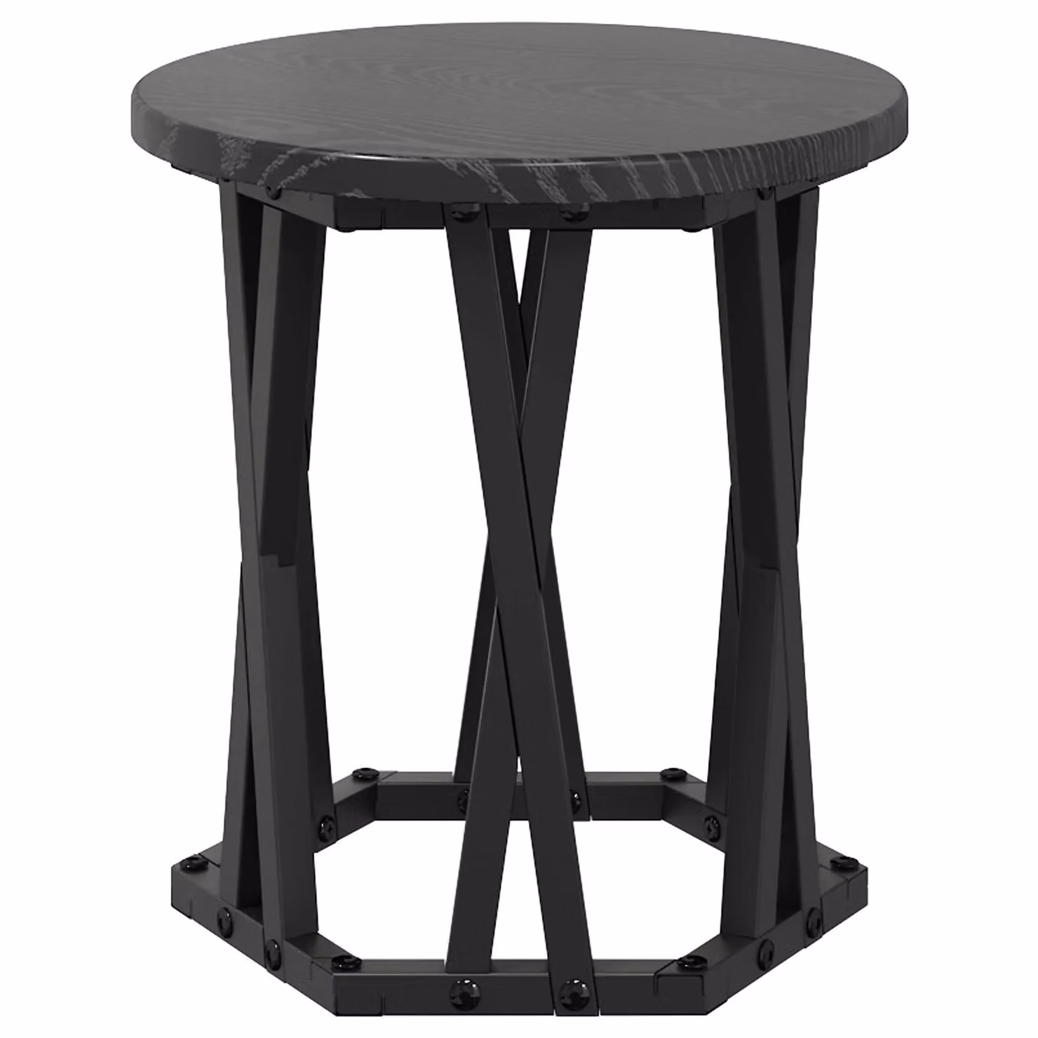Berkfield Home Nesting Side Tables, Set of 3, Black Oak, Round MDF Laminate – 6