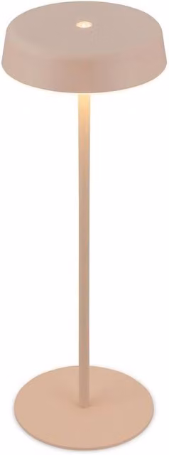 Briloner Rechargeable LED Table Lamp, Dimmable Touch Control, Warm White, IP44 Outdoor Cordless, Beige, W/D/H: 13 x 13 x 36.5 cm – 1