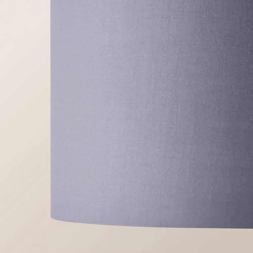 FORGEVIO Modern Cylinder Lampshade Ceiling Light in Grey and Chrome – 2