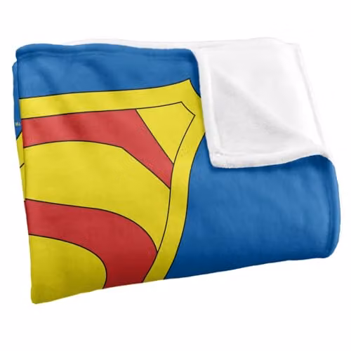 Warner Bros. Superman Shield 1941 Gold Silky Touch Super Soft Fleece Throw Blanket, Multicolour – 2