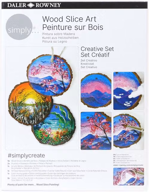 Daler-Rowney Simply Wood Painting Creative Set in Multicolour