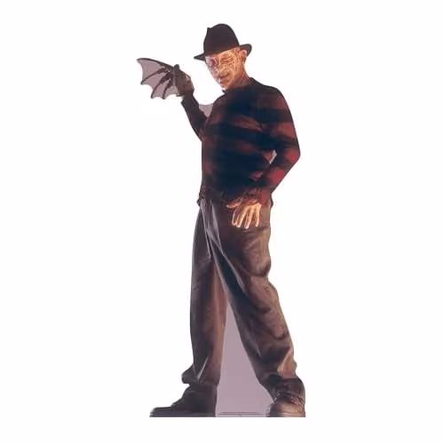 Star Cutouts Freddy Krueger Life Size Cardboard Cut Out, Multicolour, H x W x D: 174 x 174 x 2 cm