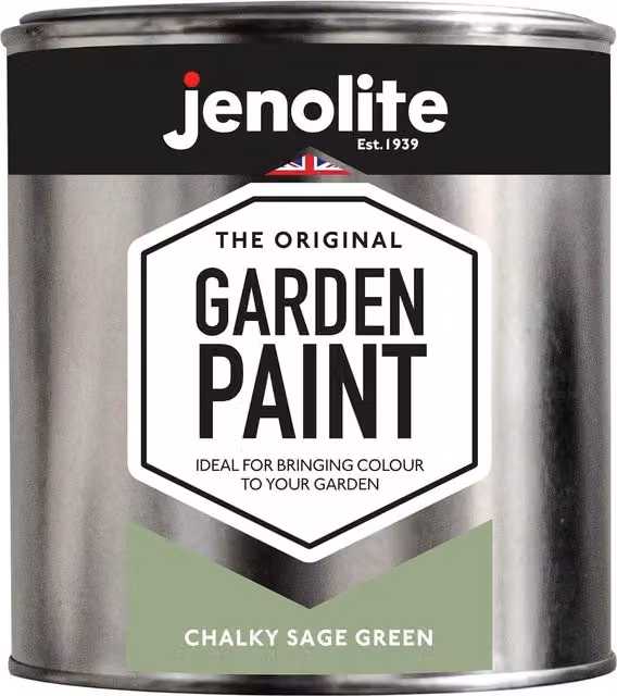 Jenolite Weatherproof Matt Wood Paint in Green, 1 l