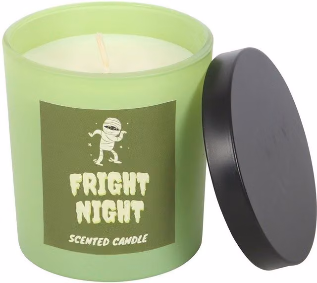 Something Different Fright Night Lime & Ginger Candle in Light Green