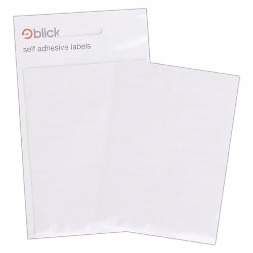 Blick White Self Adhesive Rectangular Paper Labels, 6mm x 50mm, 1600 Pack