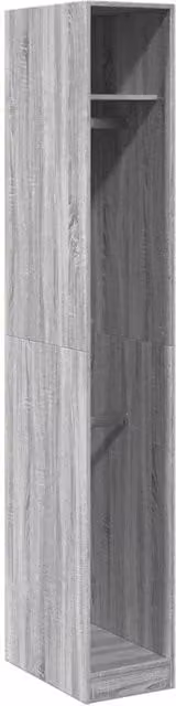 Berkfield Home Grey Sonoma Wardrobe, W/D/H: 30 x 50 x 200 cm