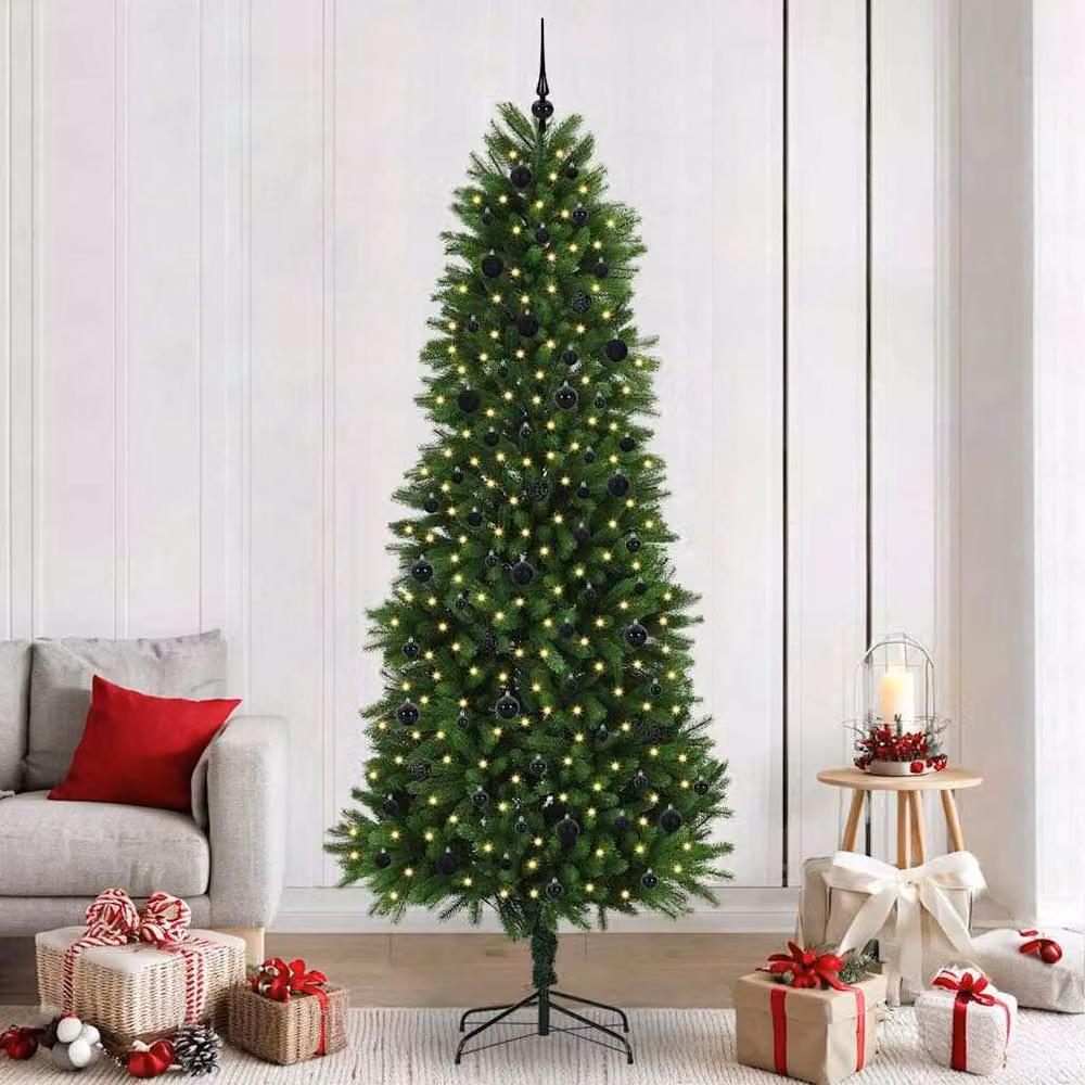 Berkfield Home Realistic Green Christmas Tree with 300 LEDs and Stand, Height: 240 cm – 2