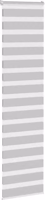 Berkfield Home Elegant Zebra Blind in Light Grey, W: 65 cm, H: 230 cm