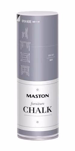Maston Opaque Chalk Matt Spray Paint for Furniture in Grey, 400 ml