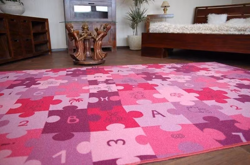 RugsX Purple Patchwork Puzzle Rug, W: 100 cm, L: 200 cm – 4