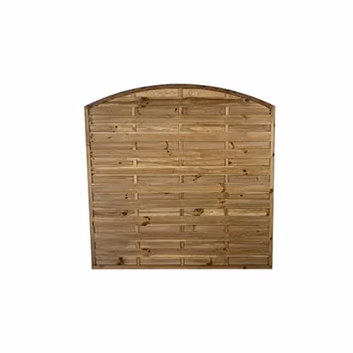 Forest Garden Impregnated Brown Wooden Fence Panel, Pack of 4 – 1