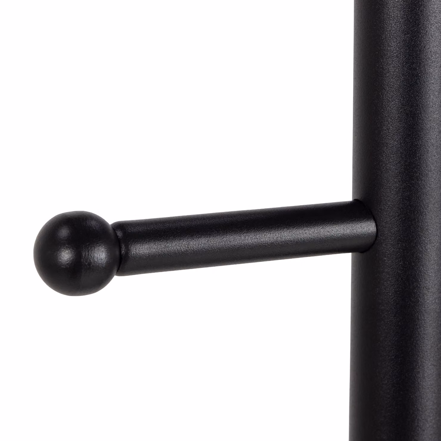 Furniture To Go Aspen Matt Black Metal Open Frame Coat Hanger with Distributed Point Hooks – 3