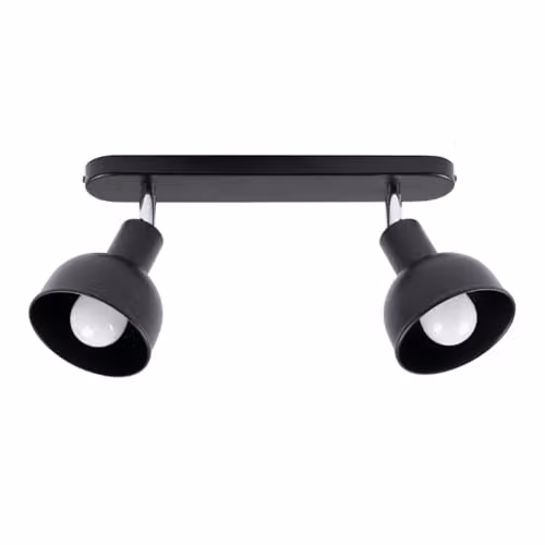 Sollux Lighting Elba Black Metal LED Wall Light with E27 Base