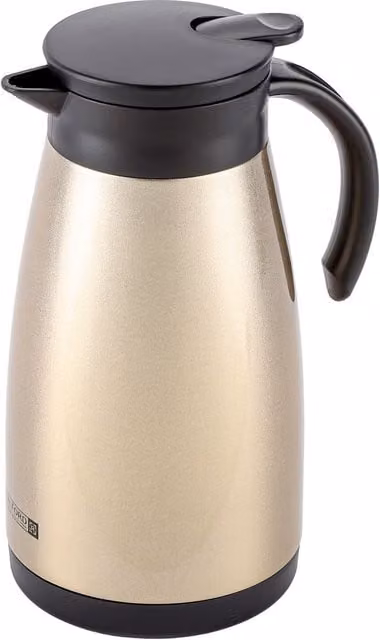 Royalford Double Walled Stainless Steel Thermal Coffee Pot Carafe in Gold – 1