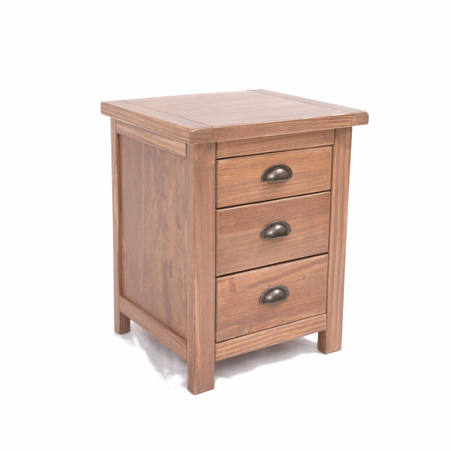 Cabinet Bits Padua 3 Drawer Bedside Cabinet in Light Brown Pine Wood – 2