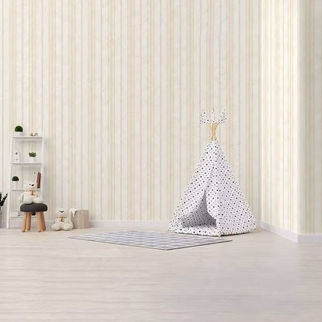 SK Filson Washable Abstract Striped Wallpaper in Purple and Pink