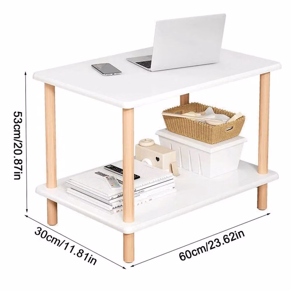 EONLION Narrow White Rectangular End Table for your Living Room or Bedroom – 2