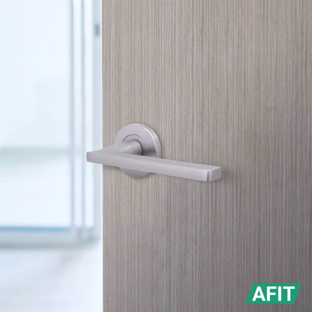 AFIT Satin Chrome Fire Door Handle Internal Lever On Rose, Silver, 150 x 150 mm – 3