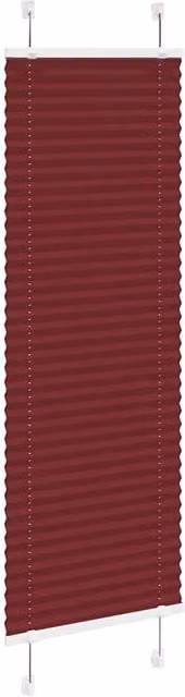 Berkfield Home Single Pleat Polyester Blind in Bordeaux Red, W: 50 cm x H: 100 cm