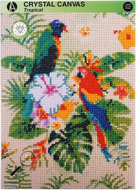 Crystal Creations Canvas Kit - Tropical, Multicolour