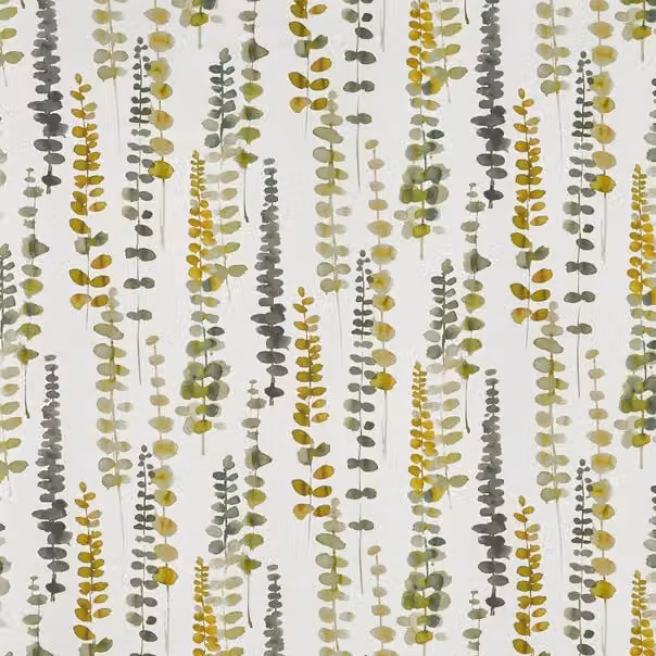 Prestigious Textiles Santa Maria Graphic Cotton Fabric in Chartreuse Green