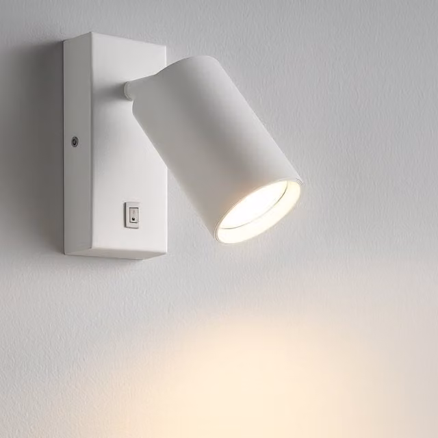 CGC Bella White GU10 Aluminium Wall Light with Adjustable Head