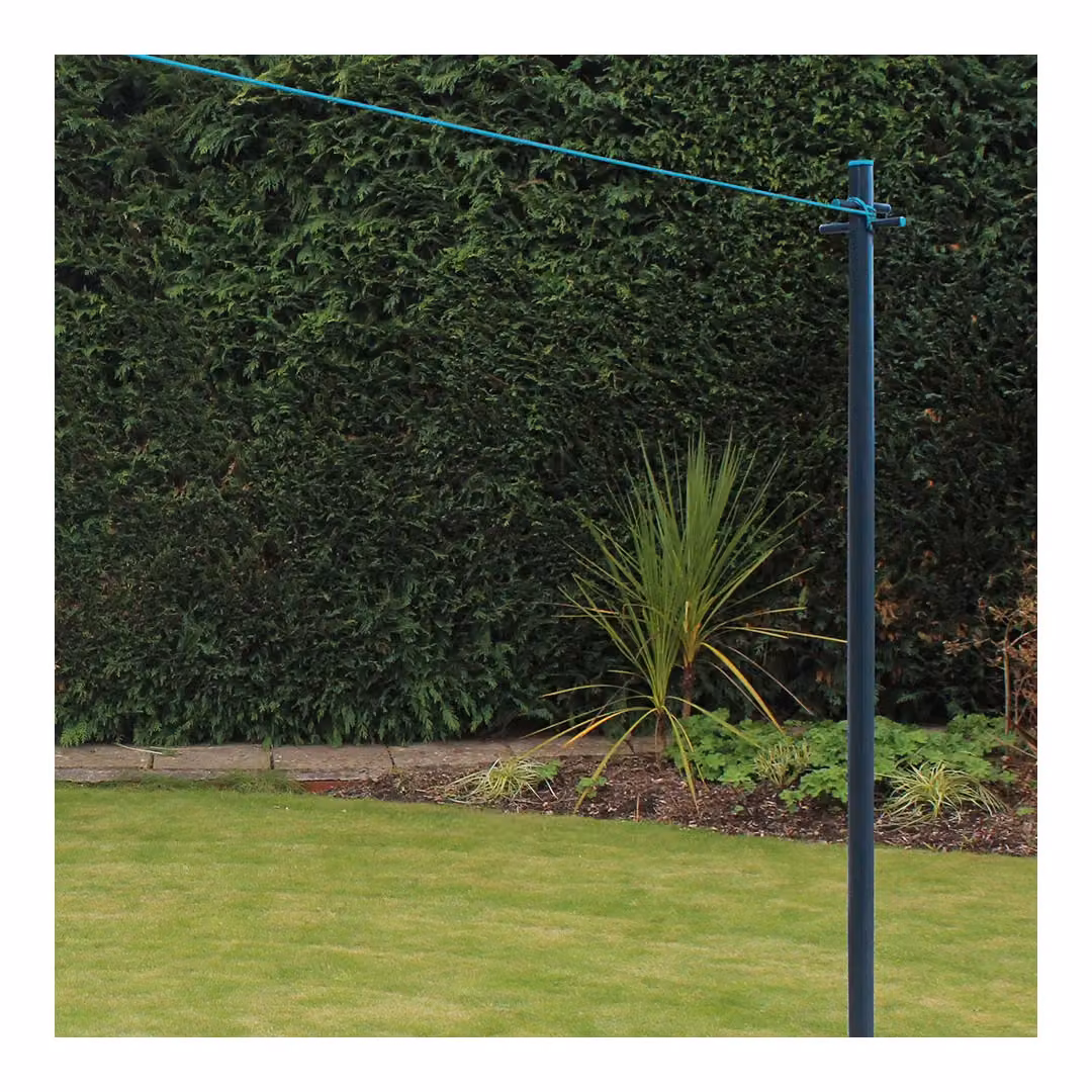 JVL Heavy Duty Clothes Post and Washing Line with Ground Socket, 2 Pack, Petrol, Height: 240 cm – 3