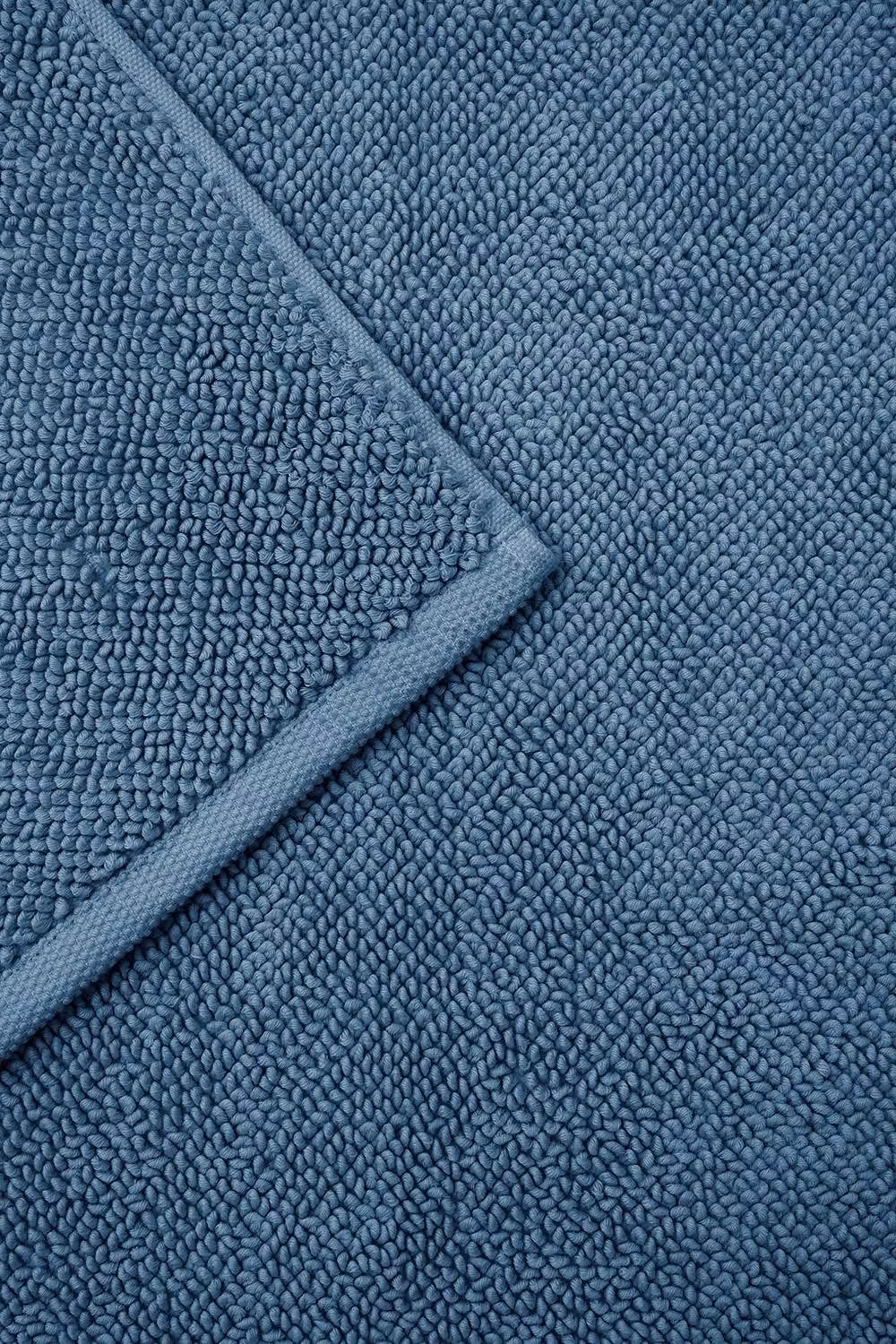 Christy Highgate Luxurious Turkish Cotton Bath Rug in Mid Blue – 3
