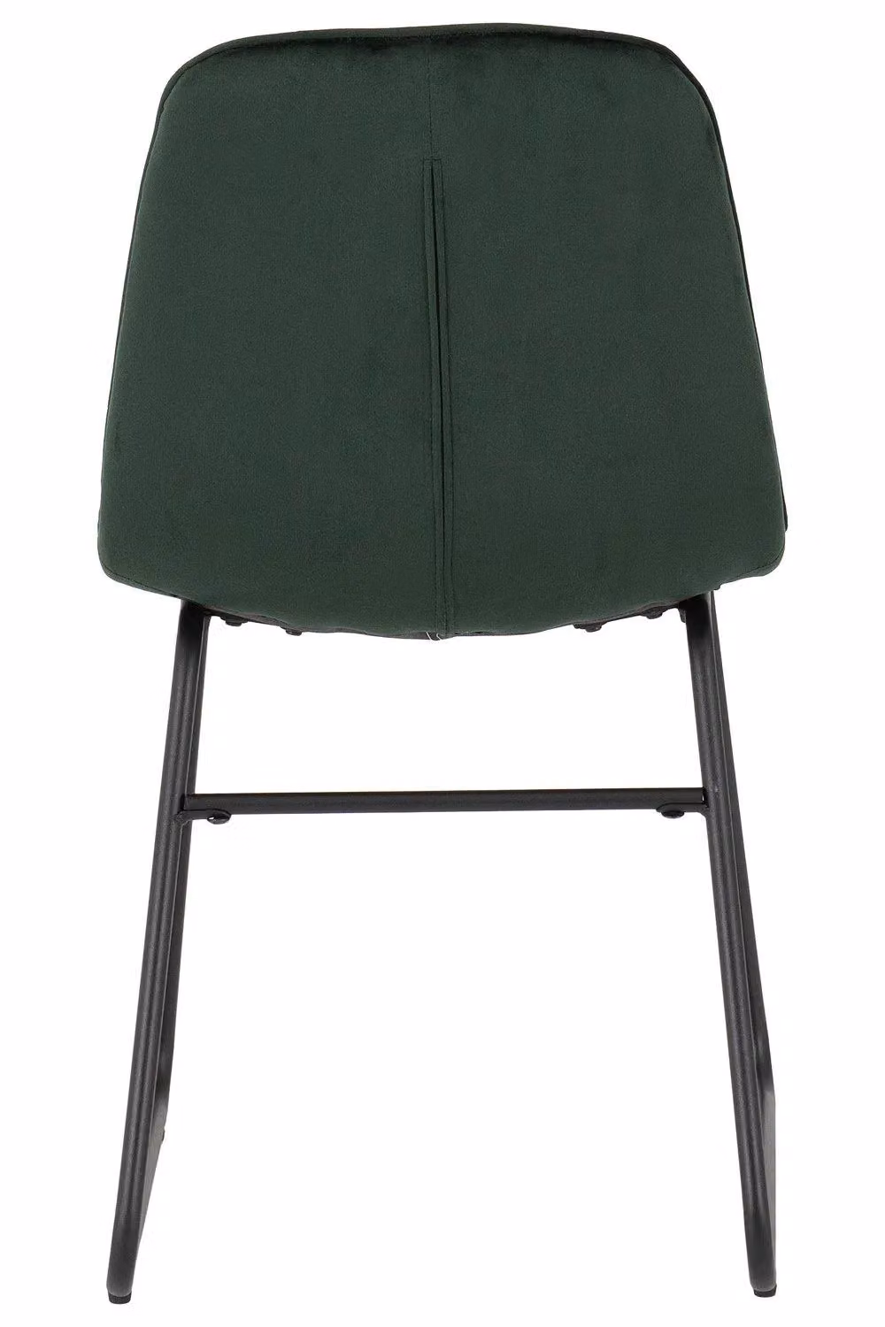 Seconique Lukas Set of 2 Green Velvet Dining Chairs with Metal Cantilever Base – 7