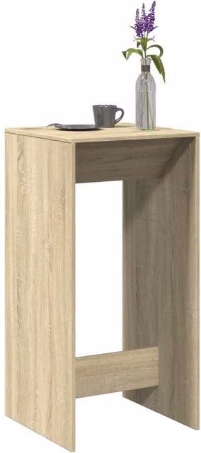 Berkfield Home Bar Table in Sonoma Oak Brown, W/D/H: 51 x 50 x 103.5 cm – 1