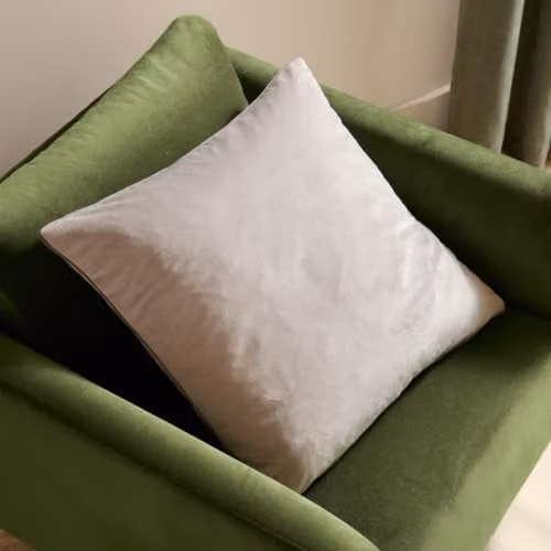Riva Home Meridian Signature Collection Grey Square Polyester Cushion with Hollow Fibre Filling – 3