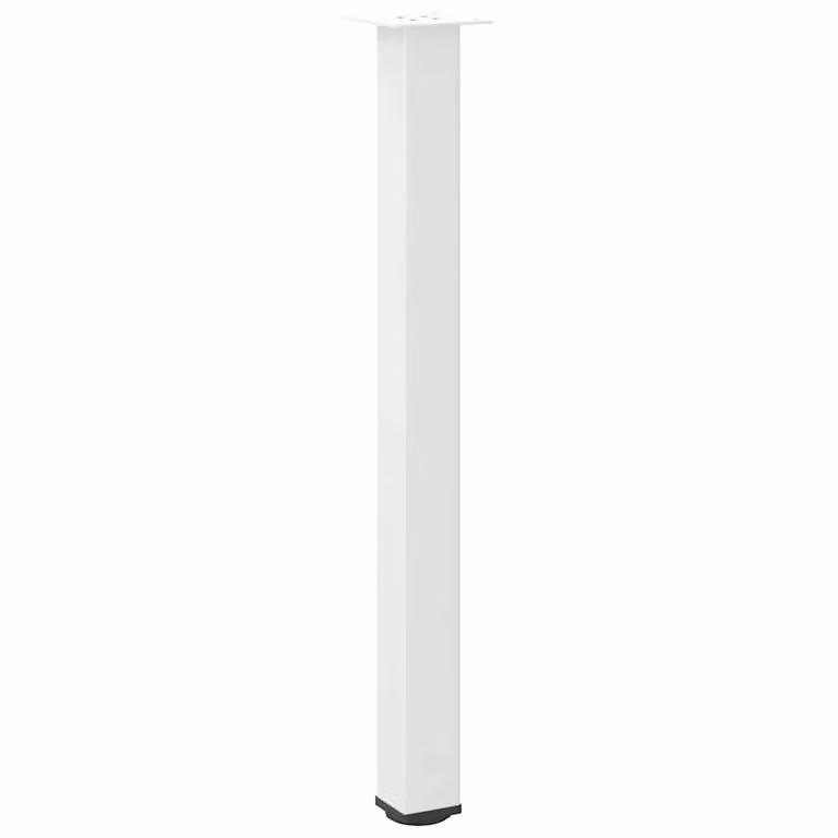 Berkfield Home Steel Coffee Table Legs, 4 Pieces, White, Height: 100-102 cm