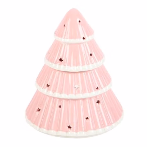 KDMD Pink Christmas Tree Ceramic Oil Burner
