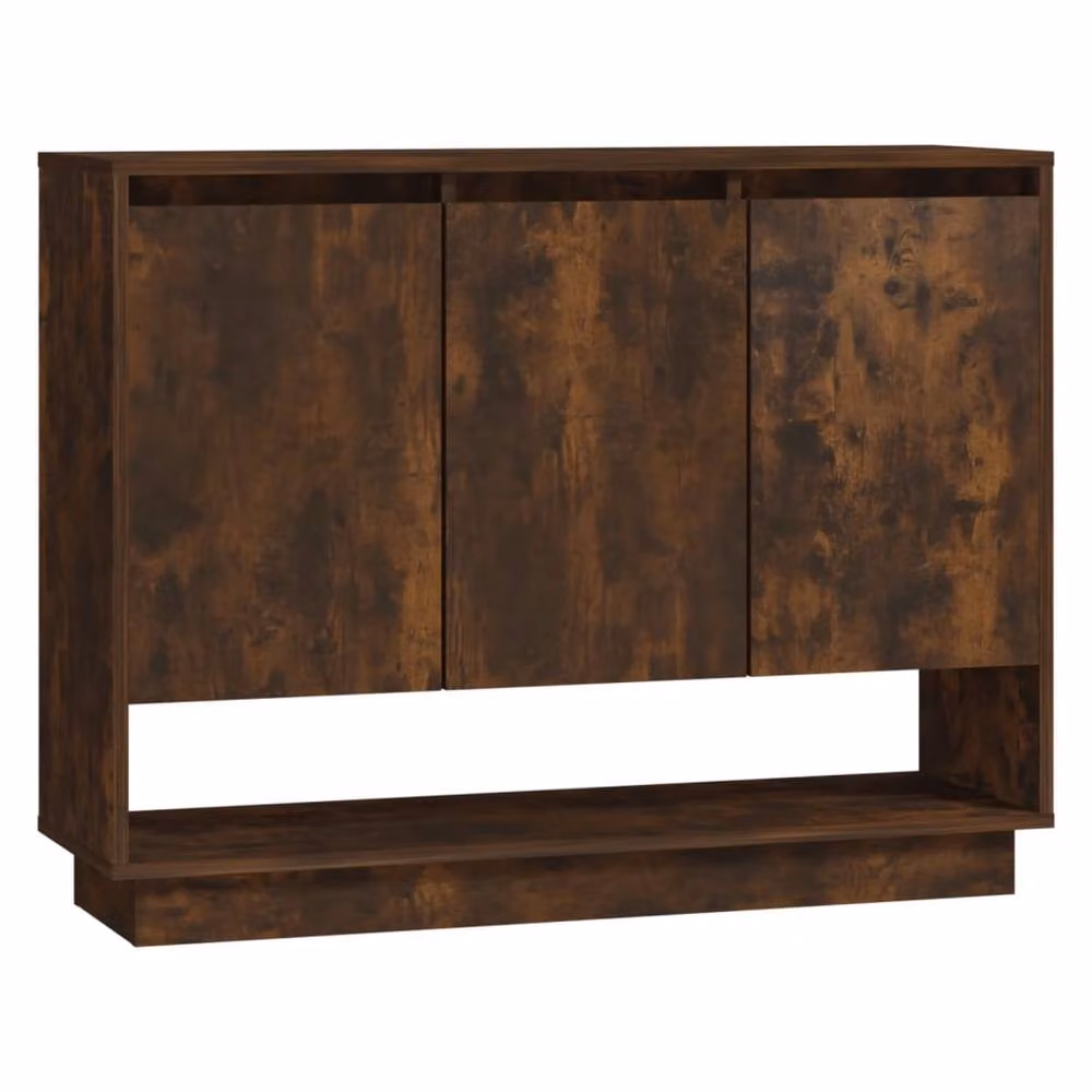 Berkfield Home Smoked Oak Sideboard in Brown, W/D/H: 97 x 31 x 75 cm – 2
