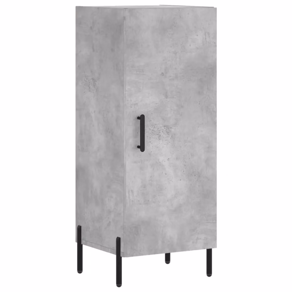 Berkfield Home Modern Sideboard in Concrete Grey, W/D/H: 34.5 x 34 x 90 cm – 2