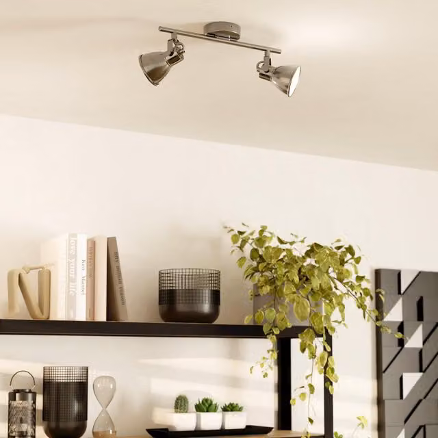 Eglo Seras Adjustable LED Ceiling Light in Silver
