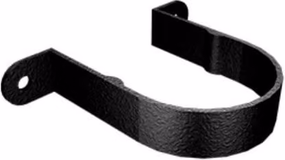 ARP Cast Aluminium Round Downpipe Clip in Matt Black, 63mm x 30mm