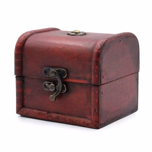 Ancient Wisdom Small Classic Chest in Maroon – 1