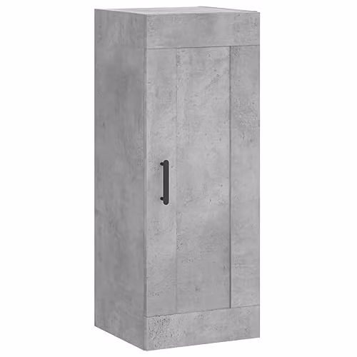 vidaXL Wall Mounted Cabinet in Grey and Black, W/D/H: 34.5 x 34 x 90 cm – 1