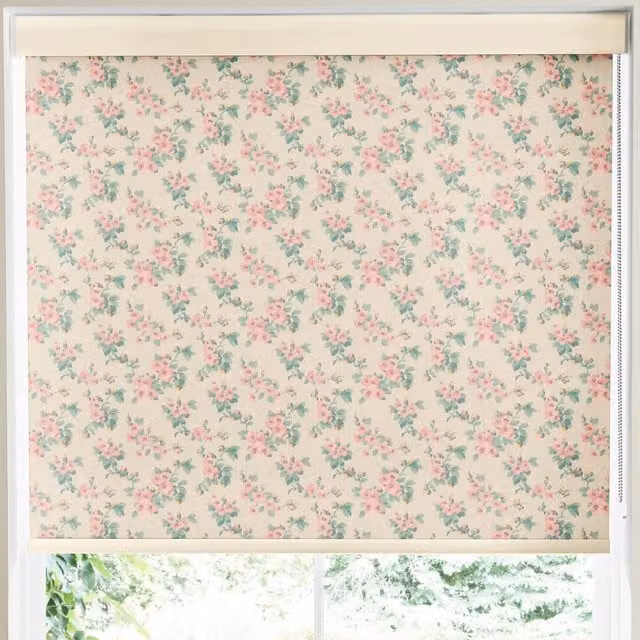 Cath Kidston Mayfield Blossom Made to Measure Blackout Roller Blind in Blush Pink Floral Polyester