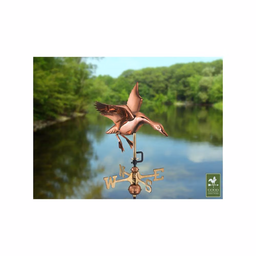 Good Directions Cottage Landing Duck Weathervane in Copper, Black and Bronze Metal, H63 x W30 x L40 cm – 2