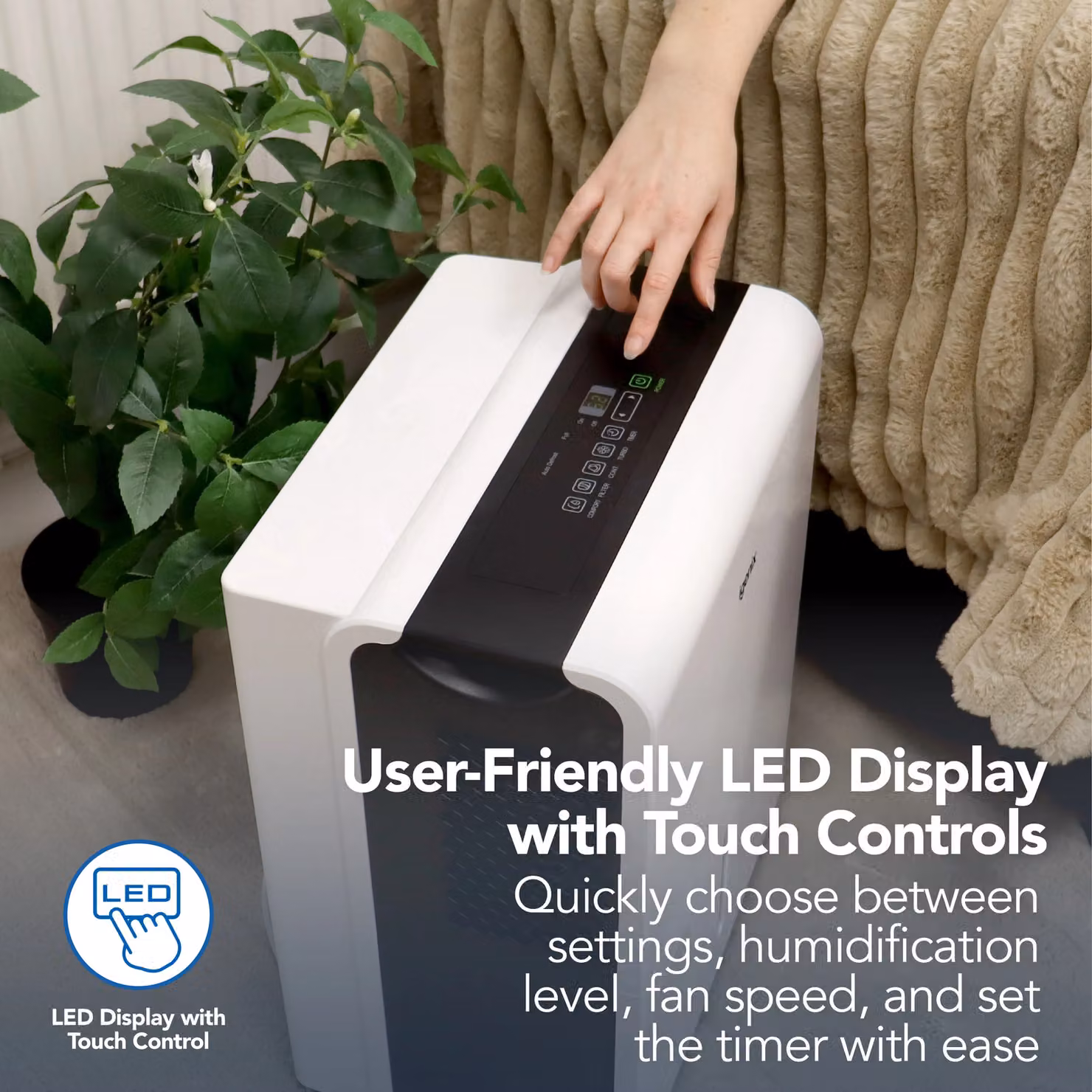 Igenix Portable Dehumidifier in White, Extracts 30 Litres of Moisture Per Day – 3