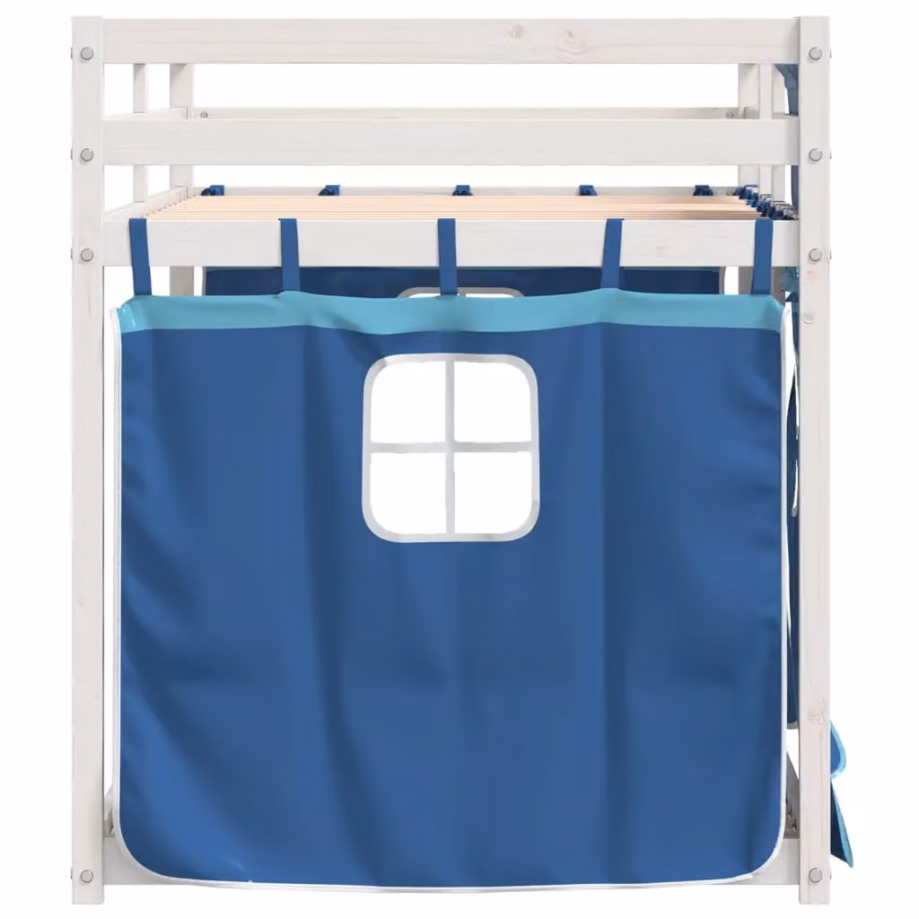Berkfield Home Rustic Blue Solid Wood Pine Bunk Bed W/D/H: 80 x 200 cm – 3