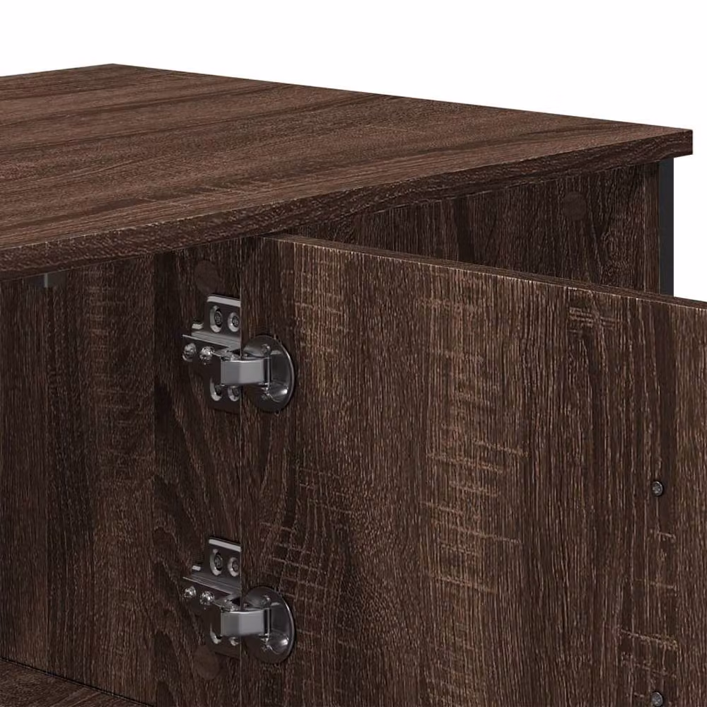 Berkfield Home Brown Oak Coffee Table, W/D/H: 100 x 51 x 40 cm – 5