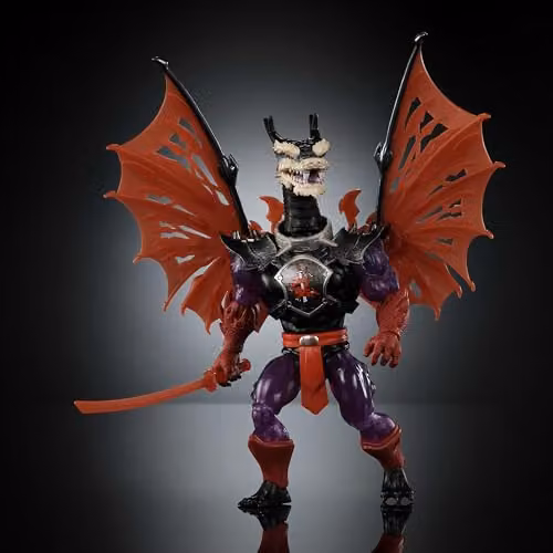 Mattel Masters of the Universe x Teenage Mutant Ninja Turtles Reptile Wars Ninjor Fully Articulated Action Figure, Multicolour – 3
